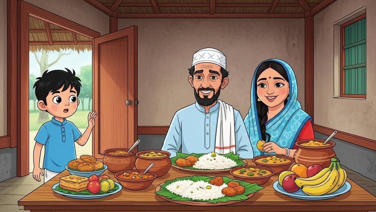 ধৈর্যের পরীক্ষা ও আল্লাহর রহমত | একটি শিক্ষামূলক কার্টুন গল্প