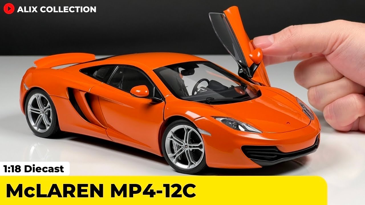 Unboxing of McLaren MP4-12C 1:18 Diecast Model Car by AUTOart Models (4K)