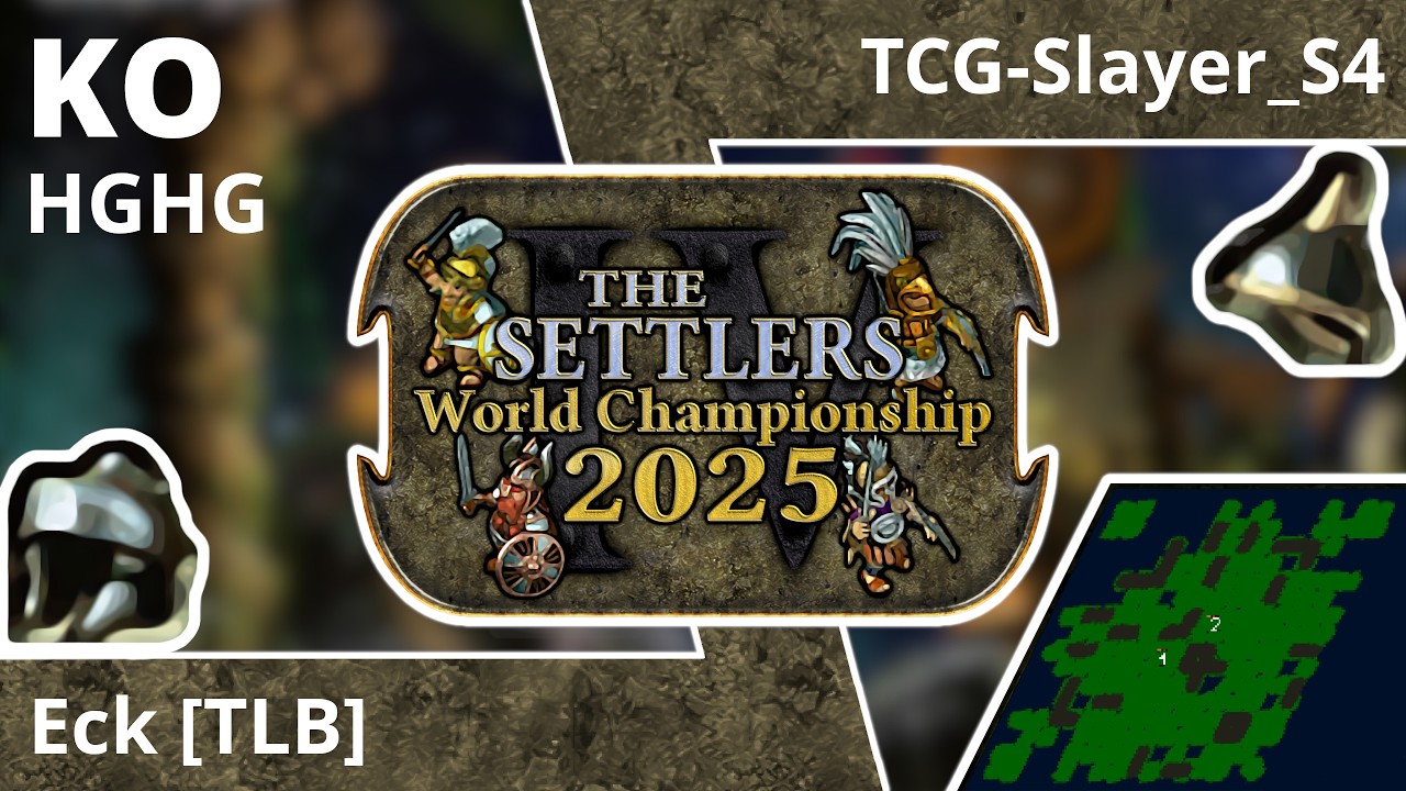 [DE] Eck [TLB] vs TCG-Slayer_S4 | Spiel 2 | 8tel Finale | Die Siedler IV Weltmeisterschaft 2025