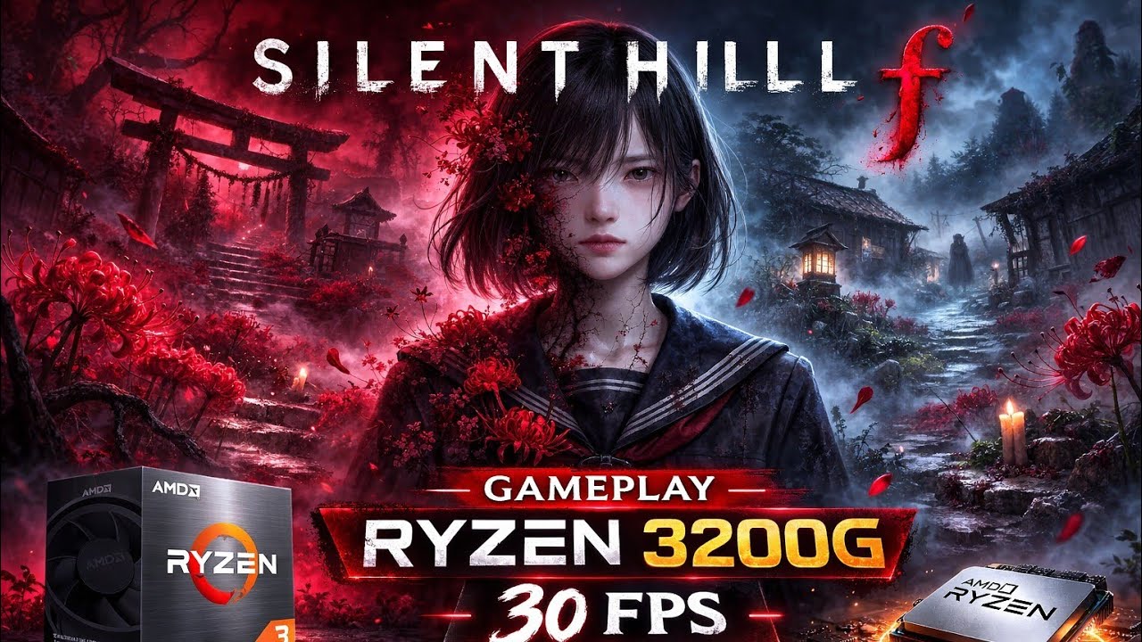 SILENT HILL F - GAMEPLAY RYZEN 3 3200G 30 FPS