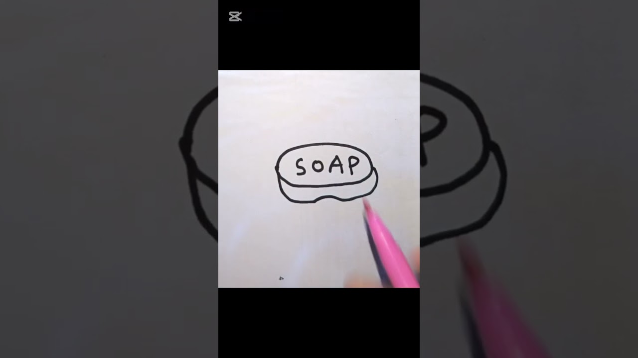 Soap 🧼drawing easy for kids