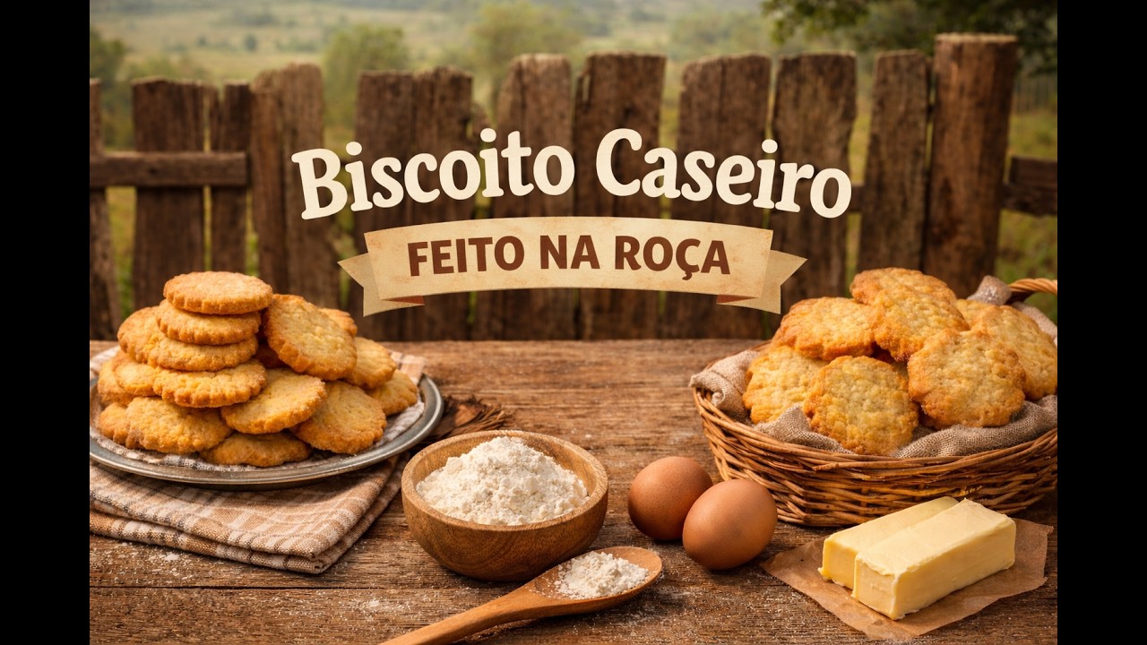 É Desse Jeitinho que Preparo meus Biscoitos Aqui na Roça!