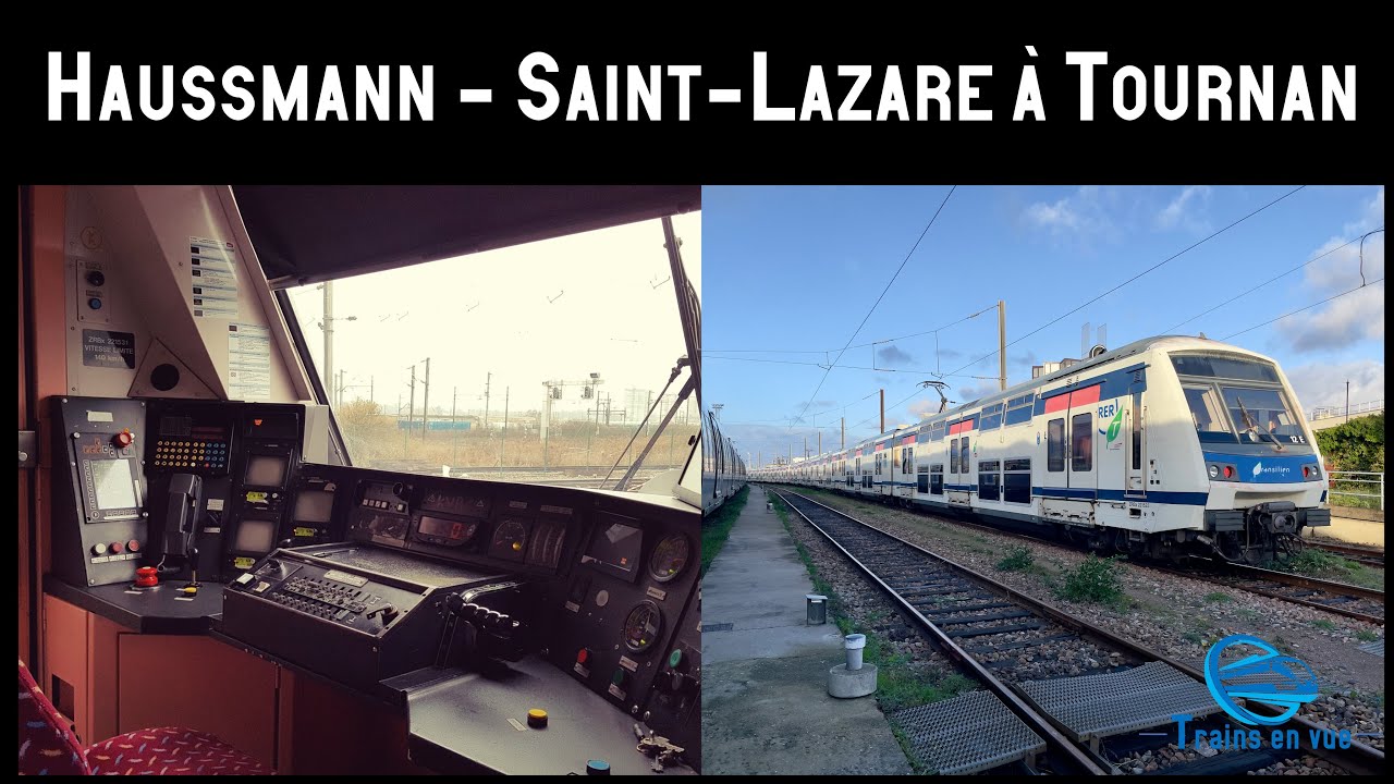 HD CABRIDE - Voyage en cabine d'une MI2N d'Haussmann Saint-Lazare à Tournan