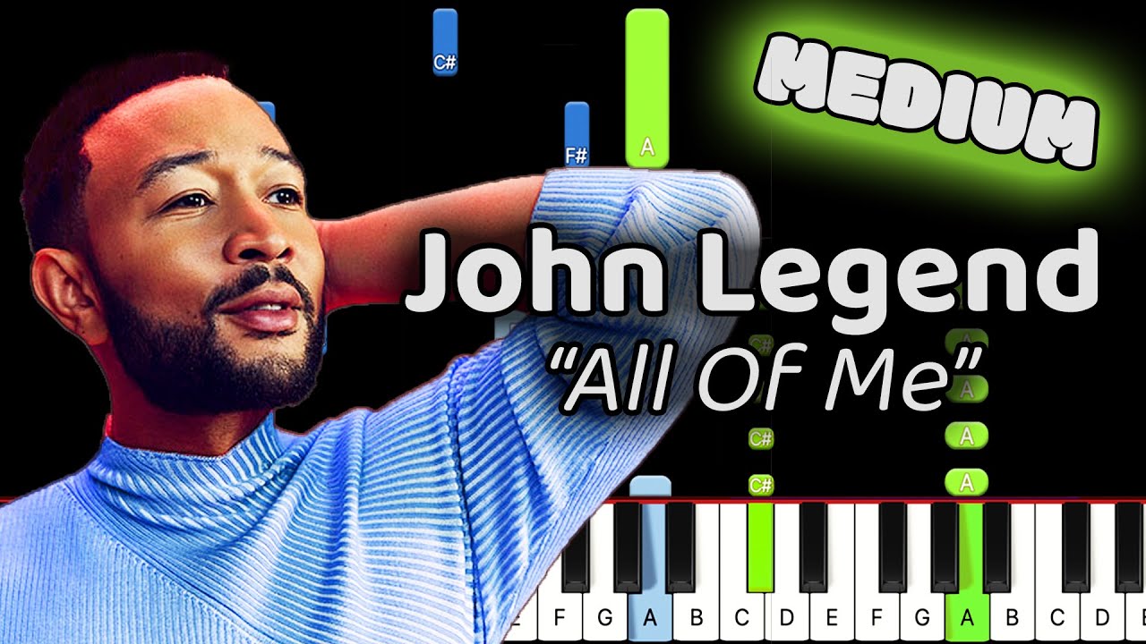 All Of Me John Legend Piano Tutorial Synthesia