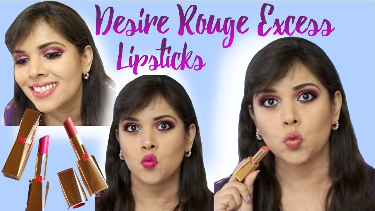 Estee Lauder Pure Color DESIRE ROUGE EXCESS Lipsticks Review, Swatches