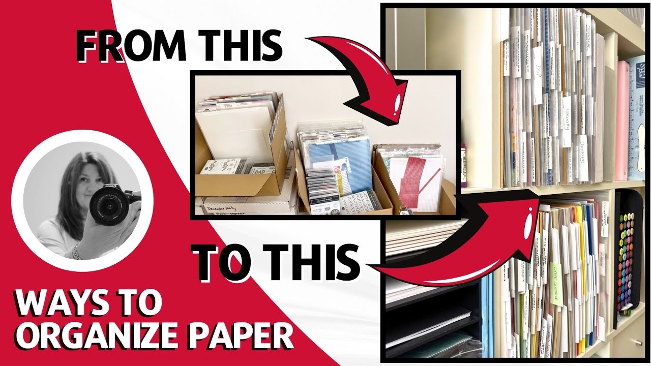 Scrapbook Paper Storage Solution | Creative Design Team YouTube Collaboration