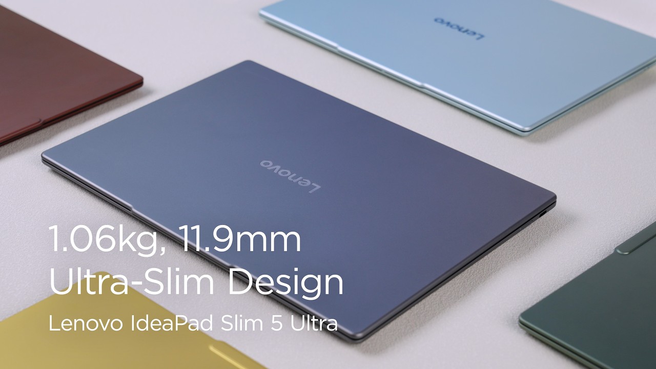 1.06kg,11.9mm Ultra-Slim Design, Lenovo IdeaPad Slim 5 Ultra Hands-on