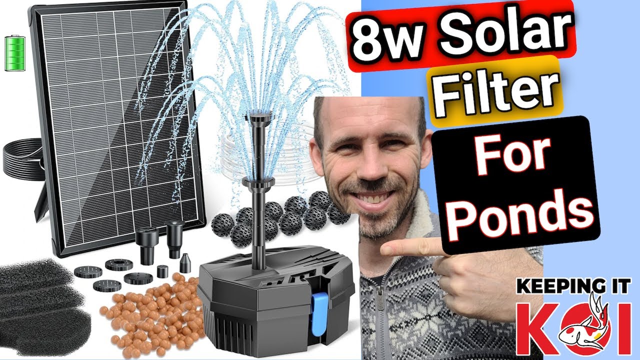 Solar Powered Pond Filter From Biling