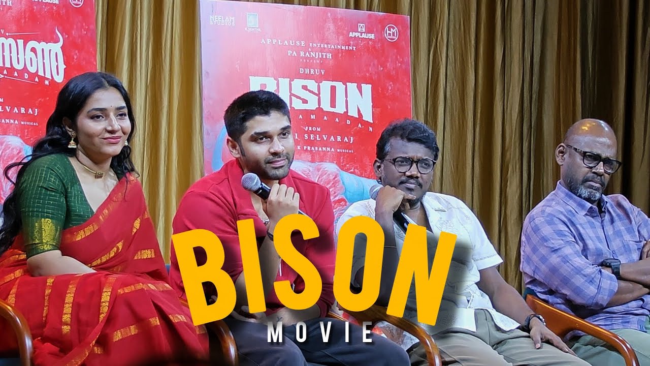 BISON MOVIE PRESS MEET  1 🎬📽️ #dhruv #Vikram #bison 