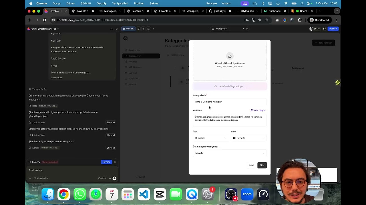 Lovable Eğitimi Bölüm (3): Vibe Coding İle QR Menü Saas Geliştiriyoruz