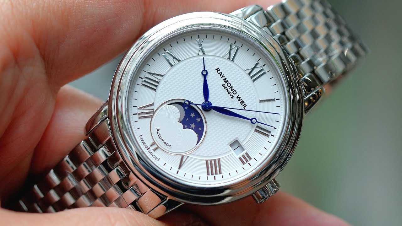 [ Đẹp ] Raymond Weil Maestro Moonphase 39mm 2879-ST-00308 | ICS Authentic 0982298881