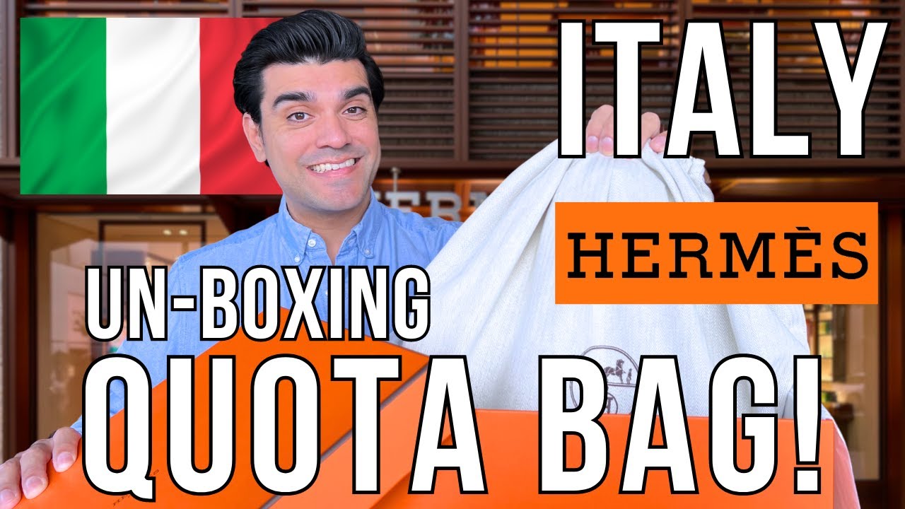 The HandBag Husband EP.20: First Quota Bag Unboxing! Hermès Italy Boutique Visit Rare Color, WOW!