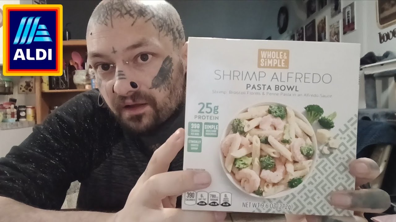 Aldi: Whole & Simple Shrimp Alfredo Pasta Bowl