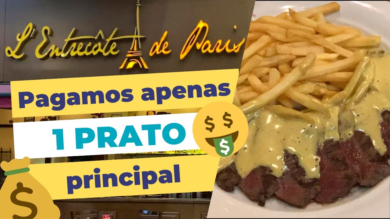 Usamos UM VOUCHER do MASTERCARD SURPREENDA para jantar no L'ENTREC&Ocirc;TE DE PARIS