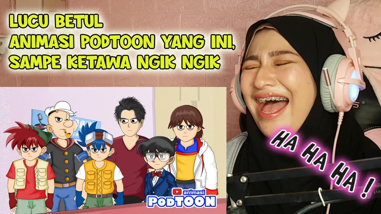 KETAWA NGIK NGIK !!  NGAKAK REACTION PODTOON KOMPILASI KARTUN 90AN INI.