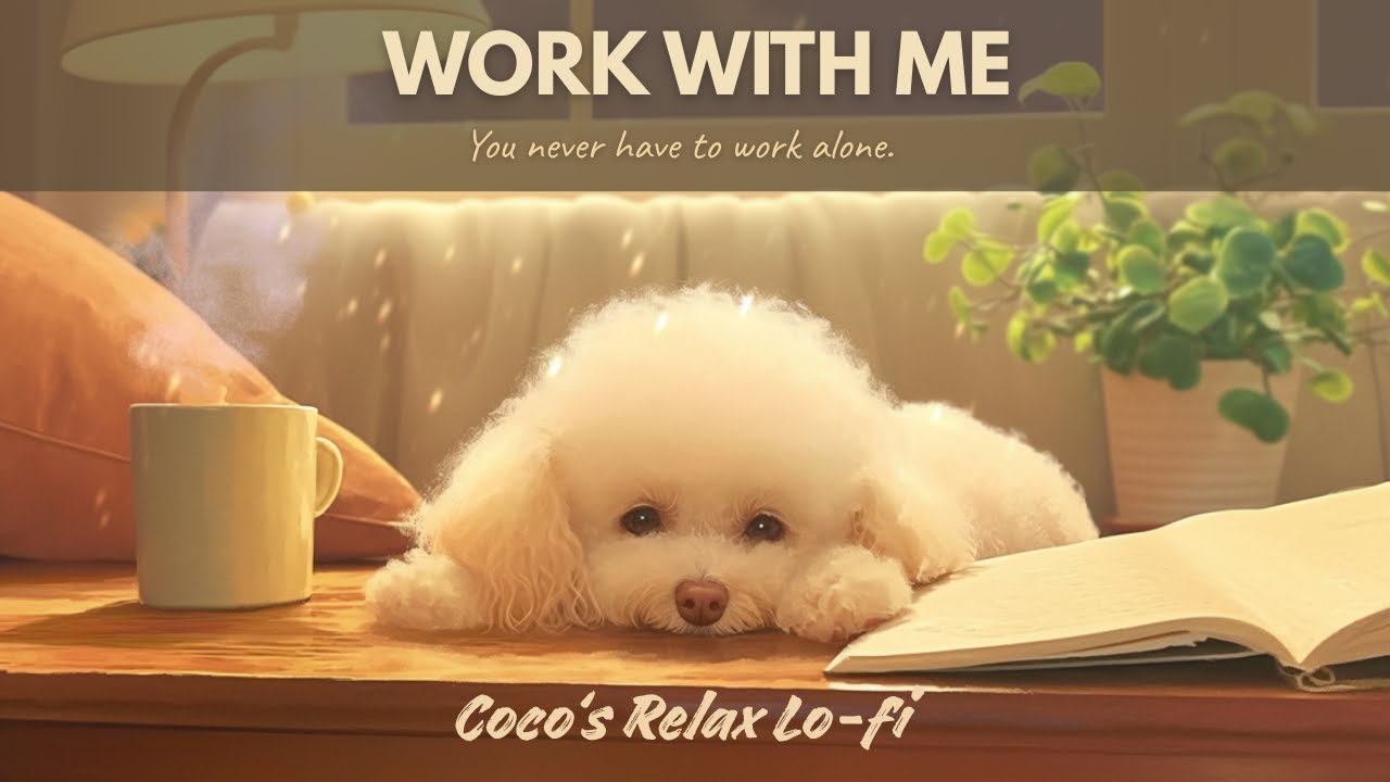 Work With Me ⌨️ | Calm Office Ambience & Lofi Beats for Typing, Coding & Writing