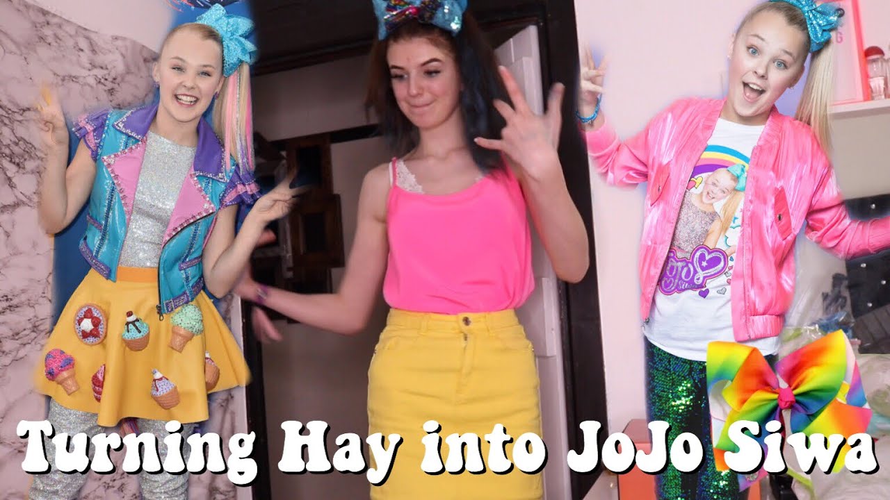 TURNING MY BESTFRINED INTO JOJO SIWA *dyed hair blue?!*