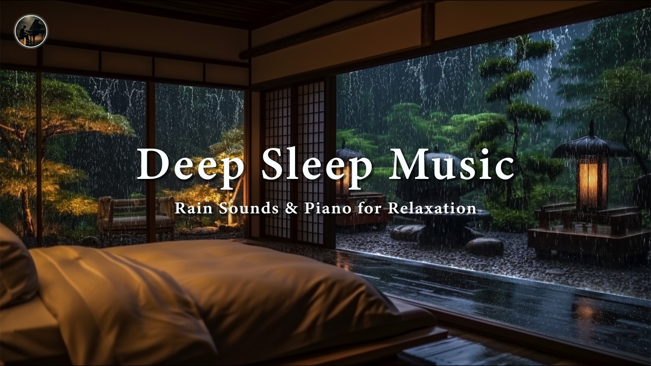 Fall Into Sleep Instantly 💤 Relaxing Piano with Rain Sounds for Stress Relief and Deep Sleep