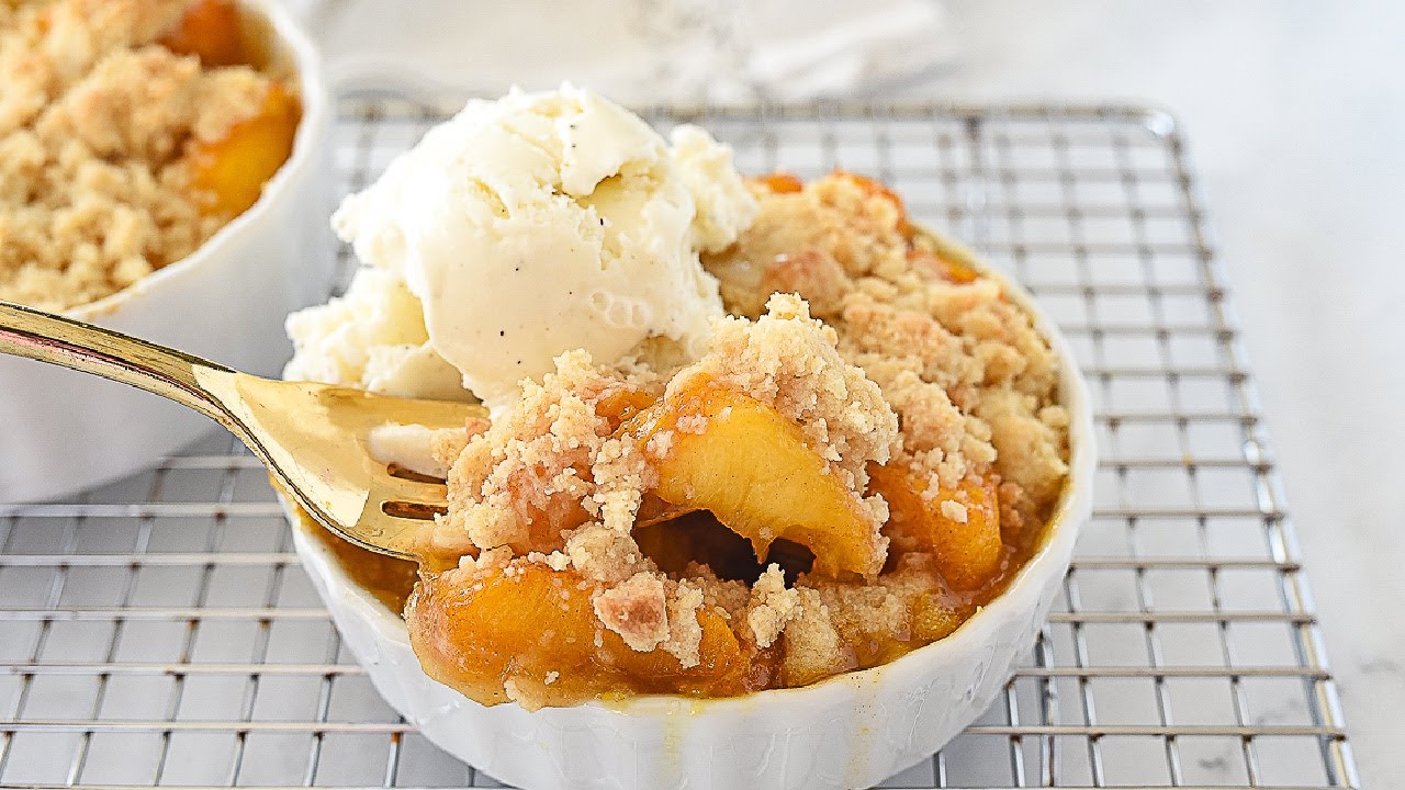 Peach Cobbler For Two | Small Batch Recipe