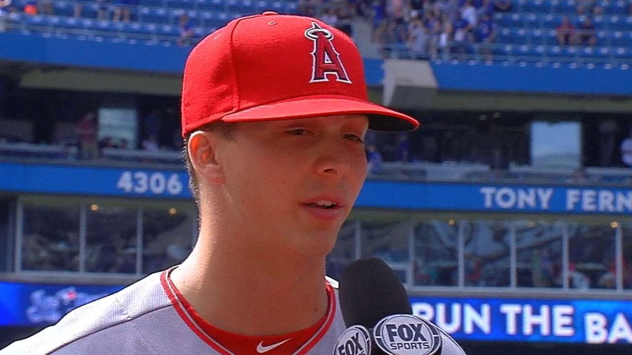 LAA@TOR: Scribner talks about first win in MLB debut