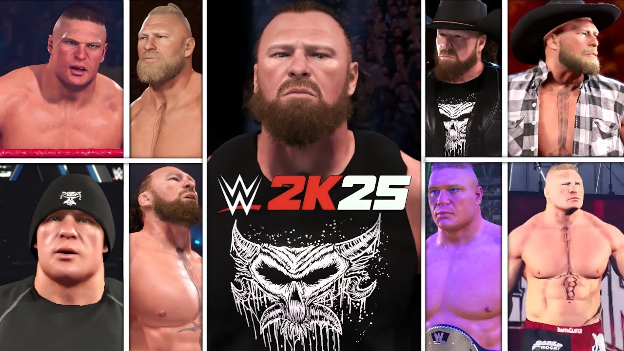 BROCK LESNAR: All Versions Entrances in WWE 2K25