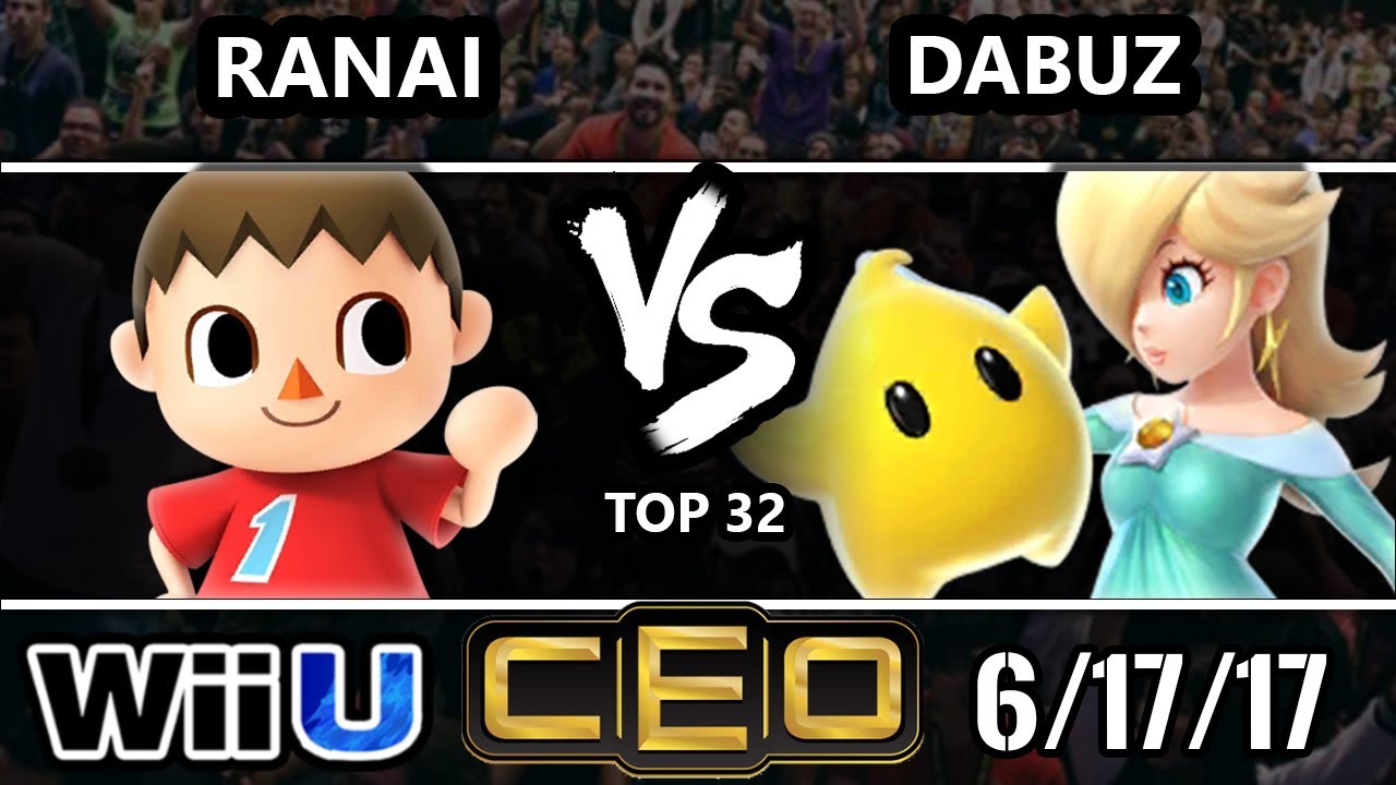 CEO 2017 Smash 4 - RNG | Dabuz (Rosalina) vs 2GG | Ranai (Villager) Wii U Top 32