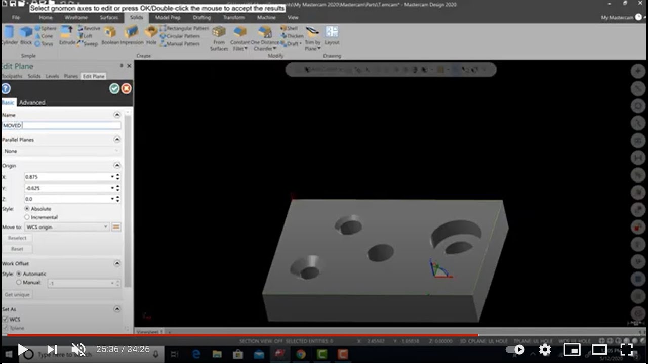 MASTERCAM БАЗОВОЕ 3D МОДЕЛИРОВАНИЕ