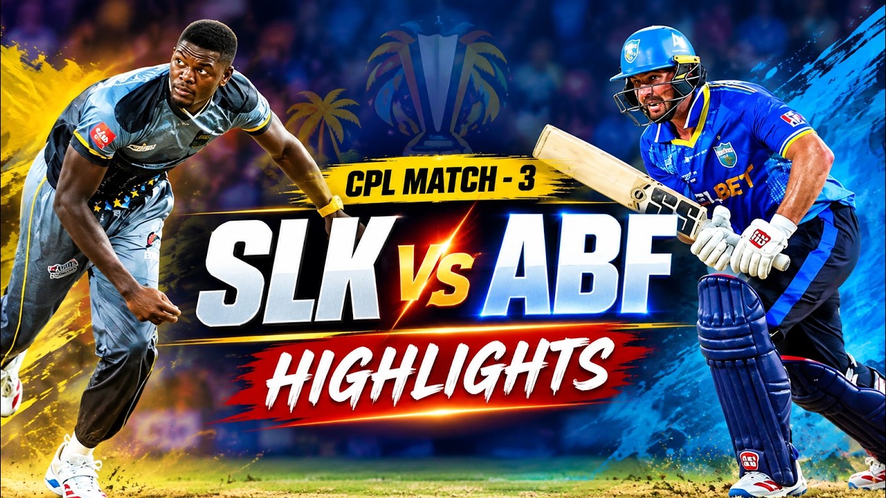 CPL 2026 | MATCH - 3 | SLK vs ABF Highlights #CPL2026