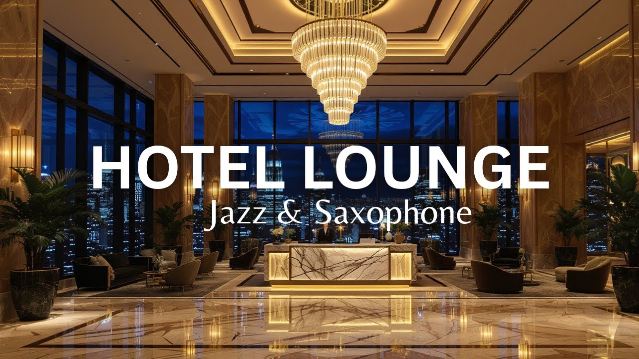 Hotel Lobby Music 🎷 Relaxing Jazz Saxophone Instrumental for Focus and Work