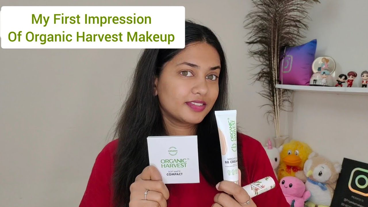 My First Impression of Organic Makeup| Organic Harvest Makeup Products