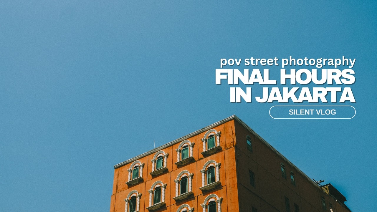 Where Did Everyone Go? Jakarta Before Eid - POV Street Photography [4K]