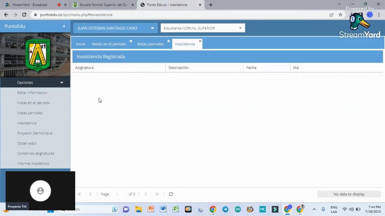 Capacitación en medios de comunicación institucionales - ENSQ
