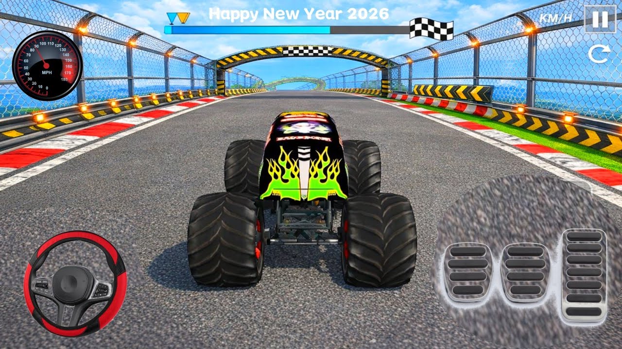 Ultimate Monster Truck Stunts 2026 EpicHigh Speed Jumps & Mega Ramp Racing |Android Gameplay 