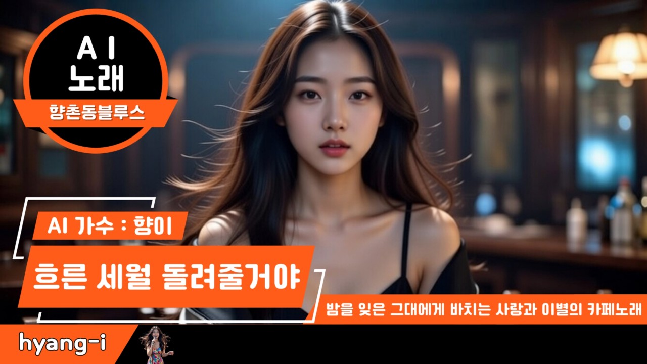 AI 노래 신곡 / 흐른 세월 돌려줄거야 (영상) / AI 가수 #향이 / 작사 조용한 / 작곡 #suno AI / 저작권 - #향촌동블루스 / #ai노래 #ai가수 #ai음악