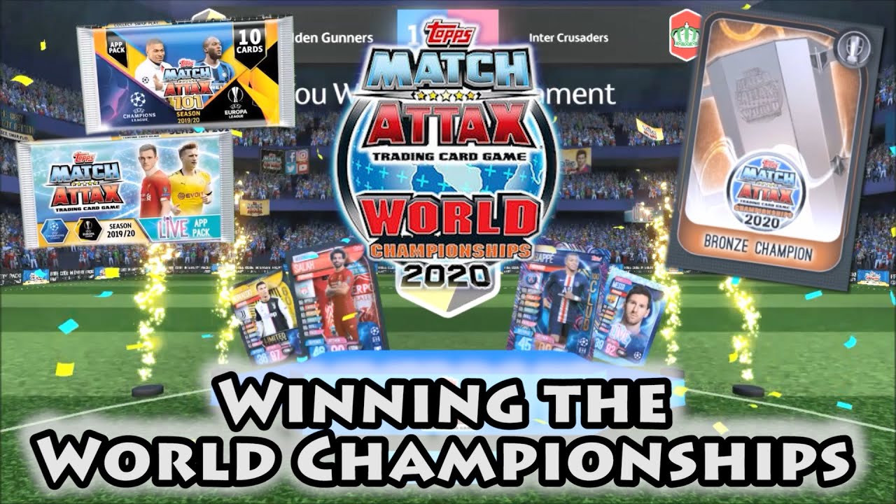Winning A Match Attax World Championship 2020 | App Exclusive Bronze Champion Card | 101 & Live Pack