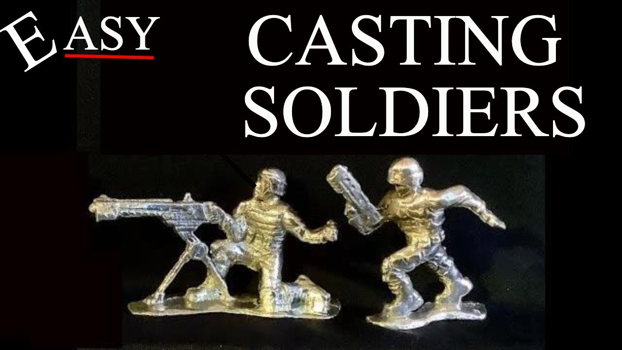 casting  toy soldiers