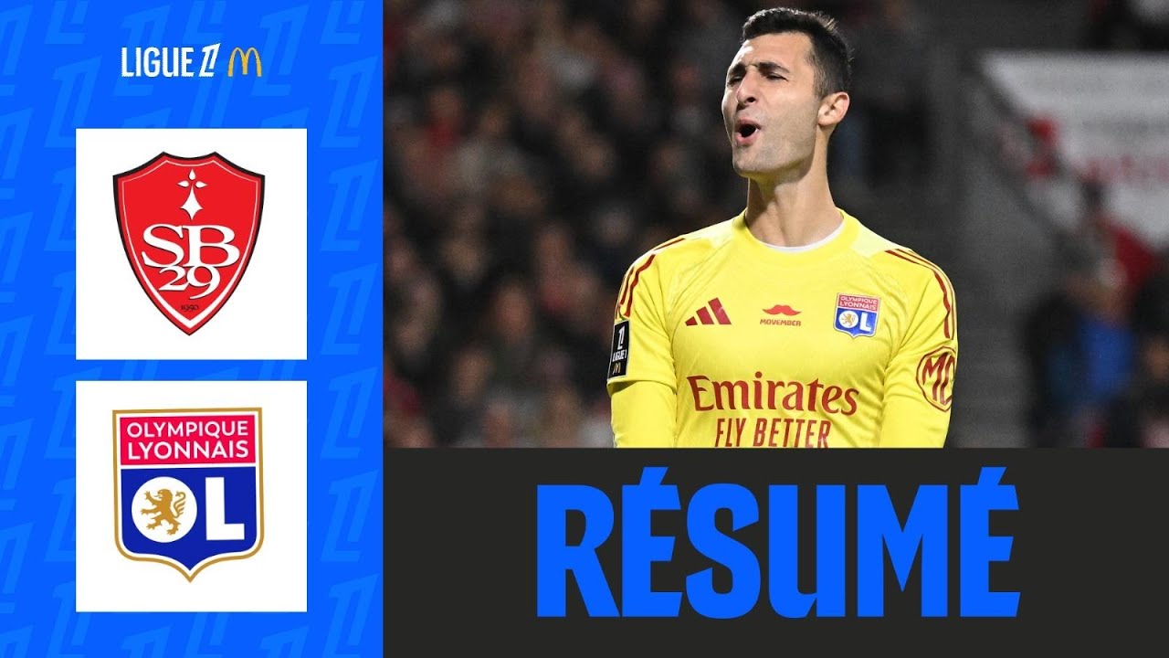 R&Eacute;DUIT &agrave; 10 pendant 80 min, l'OL TIENT T&Ecirc;TE &agrave; Brest | 11&egrave;me journ&eacute;e - Ligue 1 McDonald's 25/26