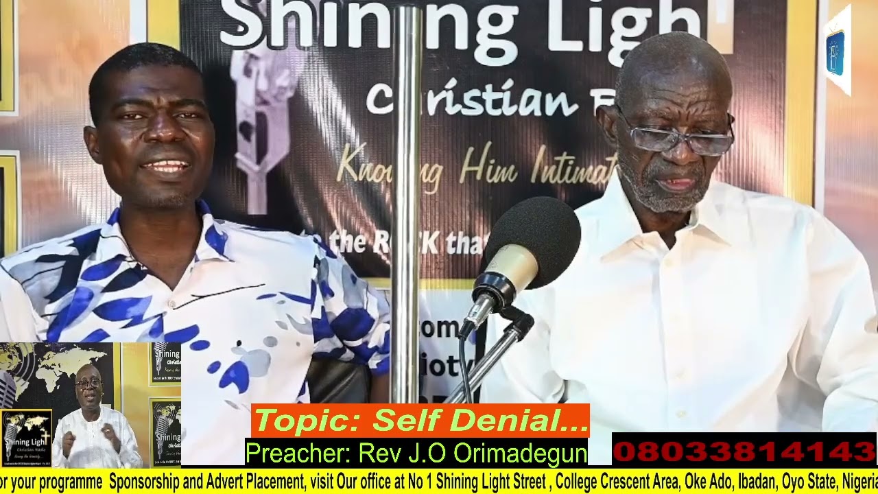 Self Denial By Rev J.O Orimadegun
