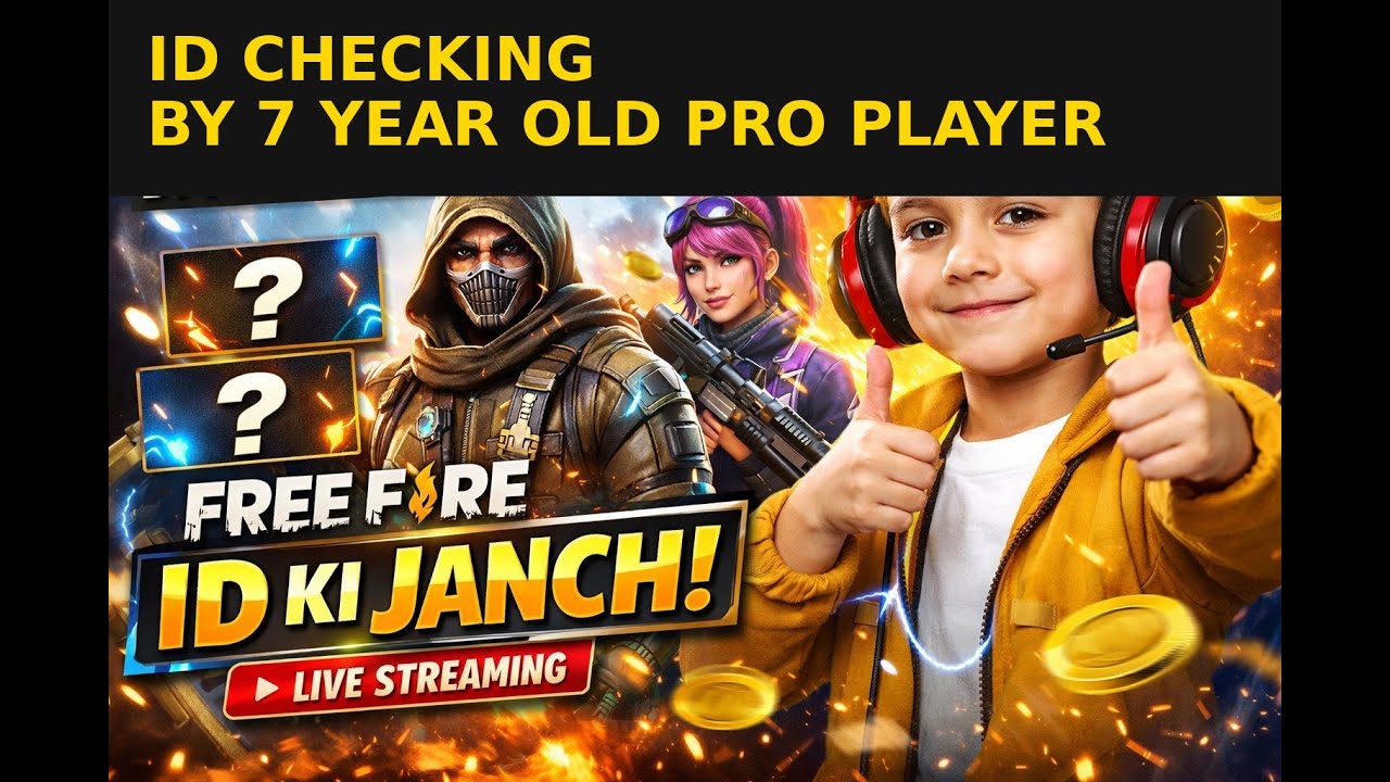 free fire id check by  7 year old player