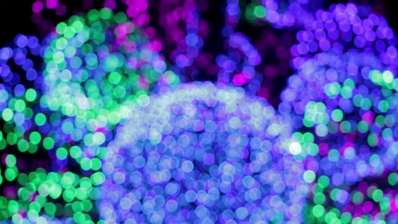 Multi-Color Christmas Lights Bokeh Background - Holiday Ambient Loop 4K - No Copyright