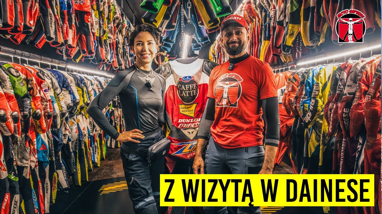 Relacja z wizyty w siedzibie Dainese. Dużo ciekawostek i historii w jednym miejscu. Krzyś zachwycony