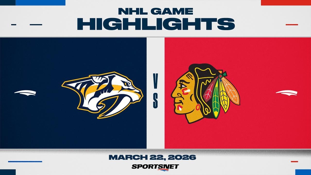 NHL Highlights | Predators vs. Blackhawks - March 22, 2026