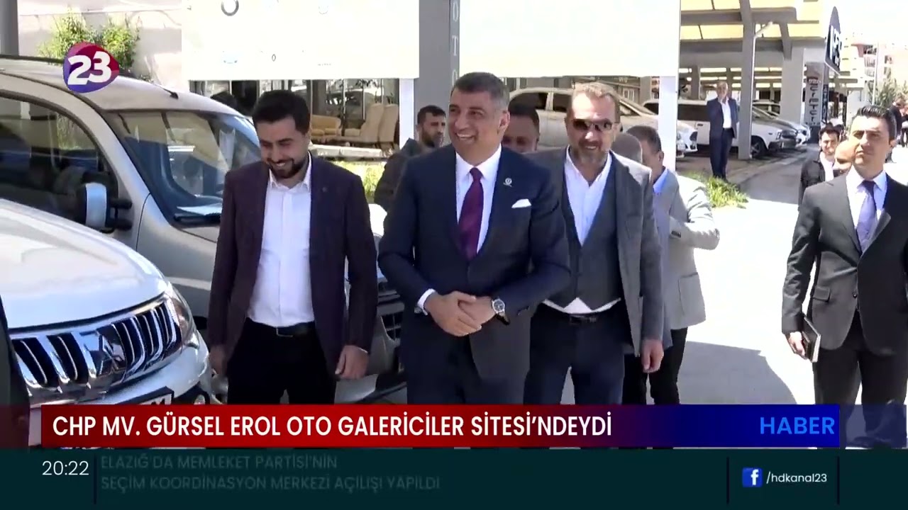 CUMHURİYET HALK PARTİSİ ELAZIĞ MİLLETVEKİLİ G&Uuml;RSEL EROL,OTO GALERİCİLER SİTESİ ESNAFINI ZİYARET ETTİ