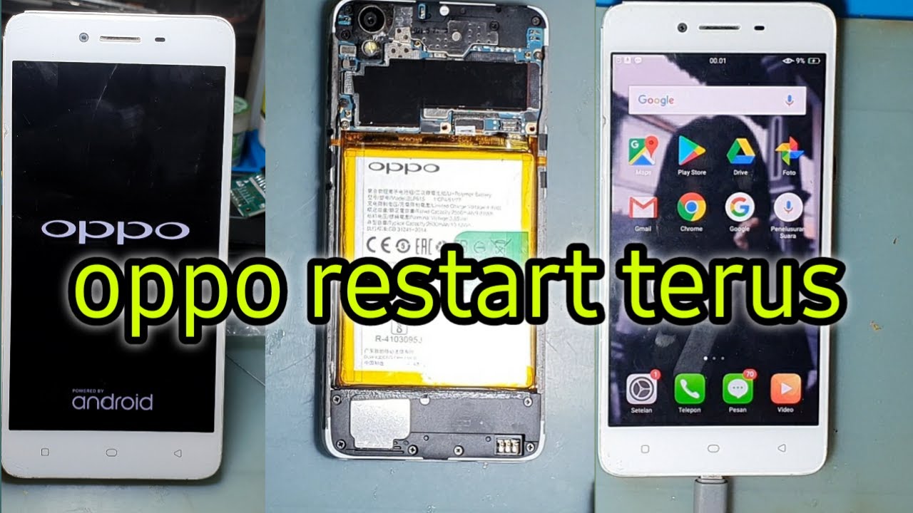 ☑OPPO restart terus solusinya mudah