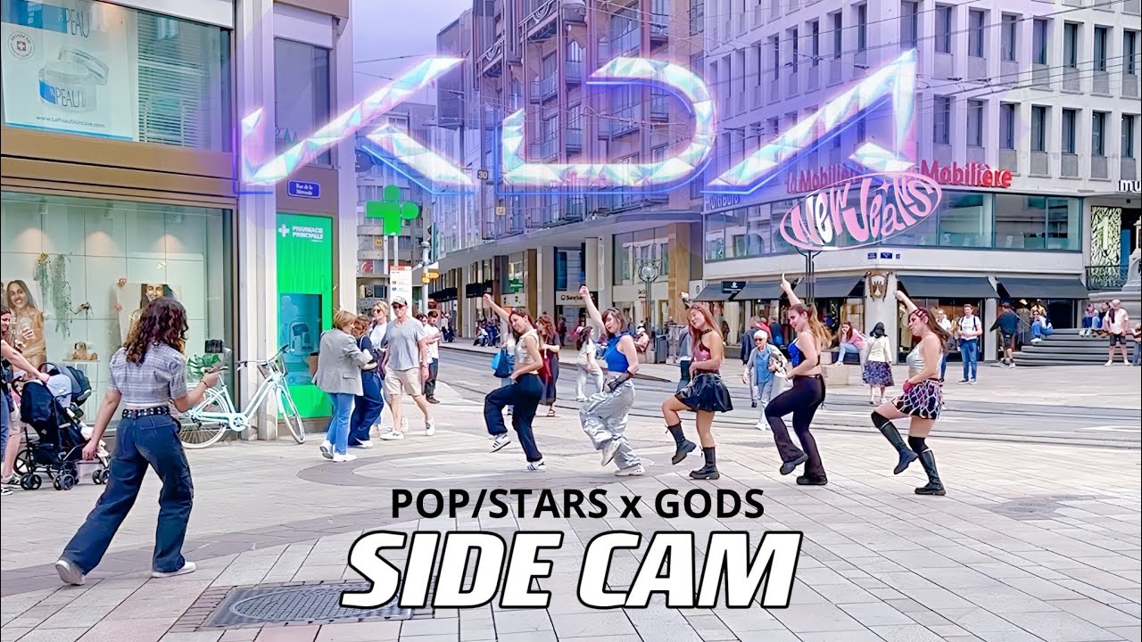 [KPOP IN PUBLIC | SIDE CAM] K/DA, NewJeans (뉴진스) - POP/STARS x GODS Cover | SWITZERLAND