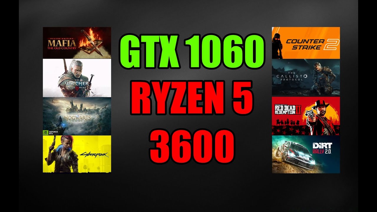 GTX 1060 6GB + Ryzen 5 3600 : Test in 1080p - GTX 1060 6GB Gaming test