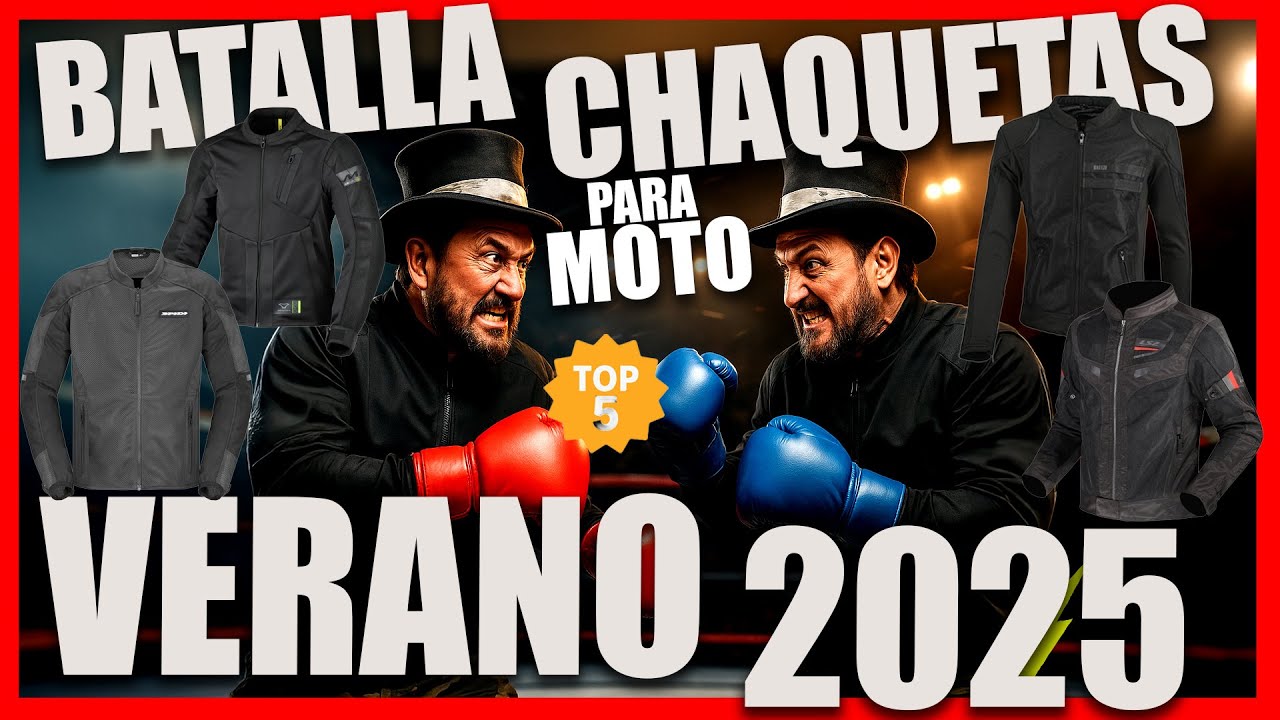 🔥 5 CHAQUETAS para NO ACHICHARRARTE en MOTO | COMPARATIVA VERANO 2025
