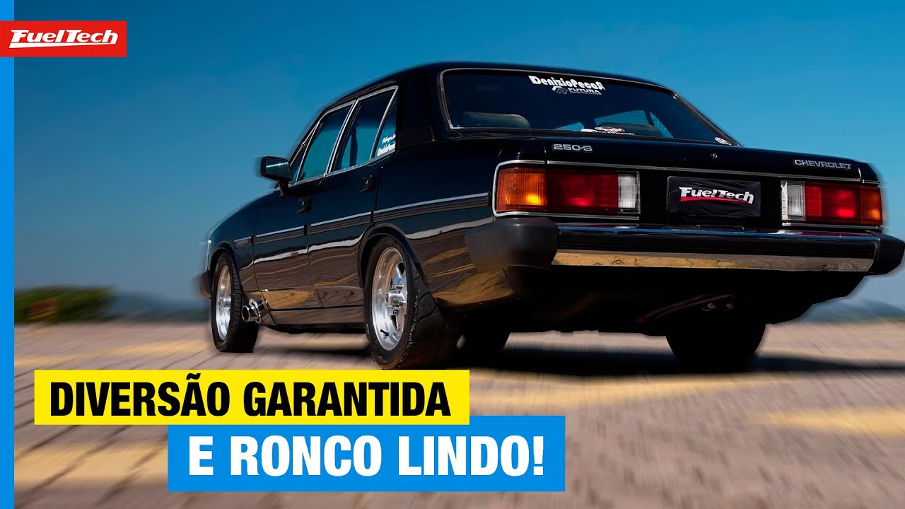 Opala 4.1 Turbo com escape direto, mais de 300cv e FuelTech!