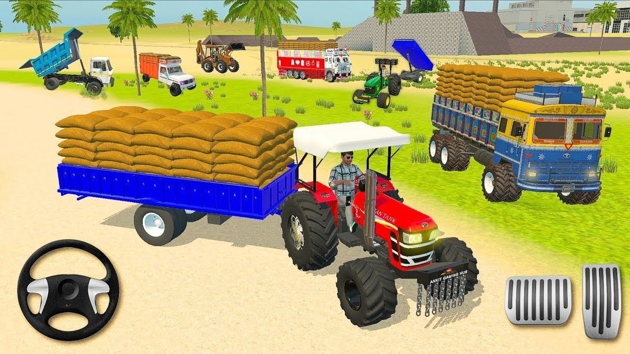🔴Drive JCB and Uploading 🪨🏗Stone From Dumper🌋 Truck in Game #truck#jcb #tractor #dumper #games 0139