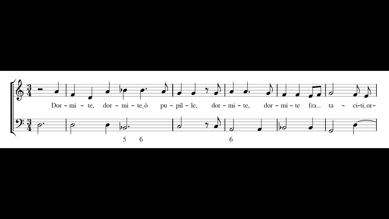 PIETRO ANDREA ZIANI: Dormite o pupille PDF SCORE